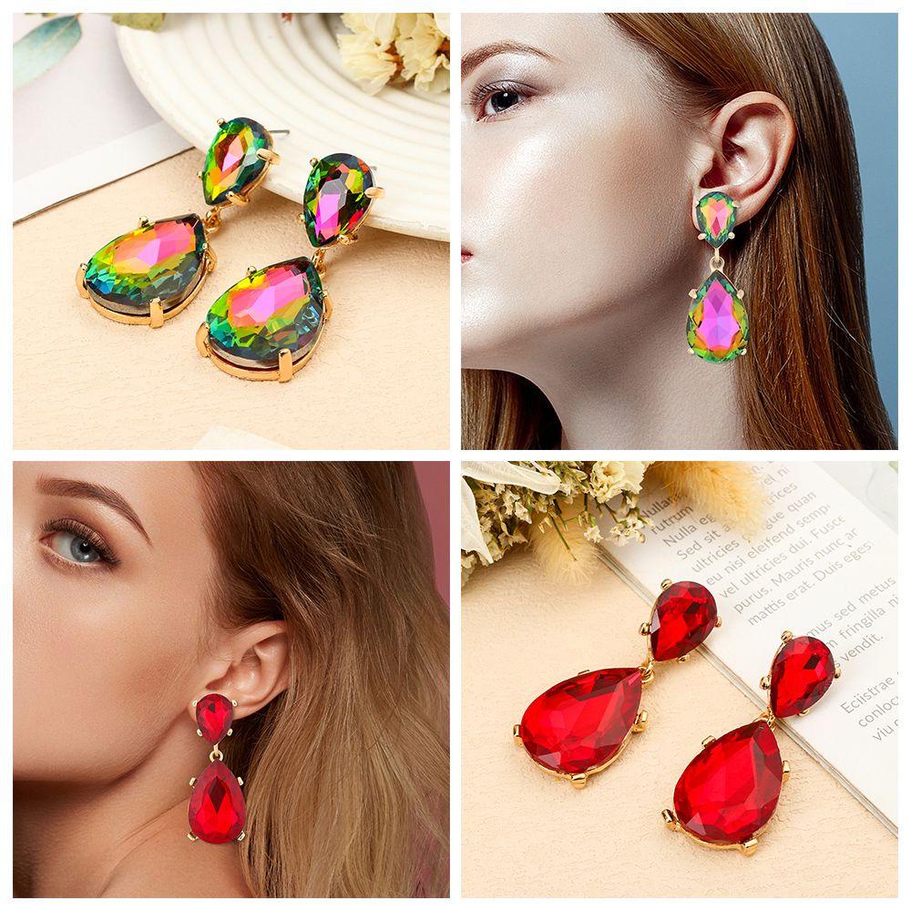 Bông Tai Dáng Dài Không Gây Dị Ứng Thiết Kế Sang Trọng Thời Trang Dự Tiệc 1 Cái Cho Nữ