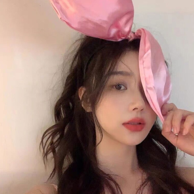 Băng Đô Cài Tóc Hình Tai Thỏ Dễ Thương Cho Bé Gái