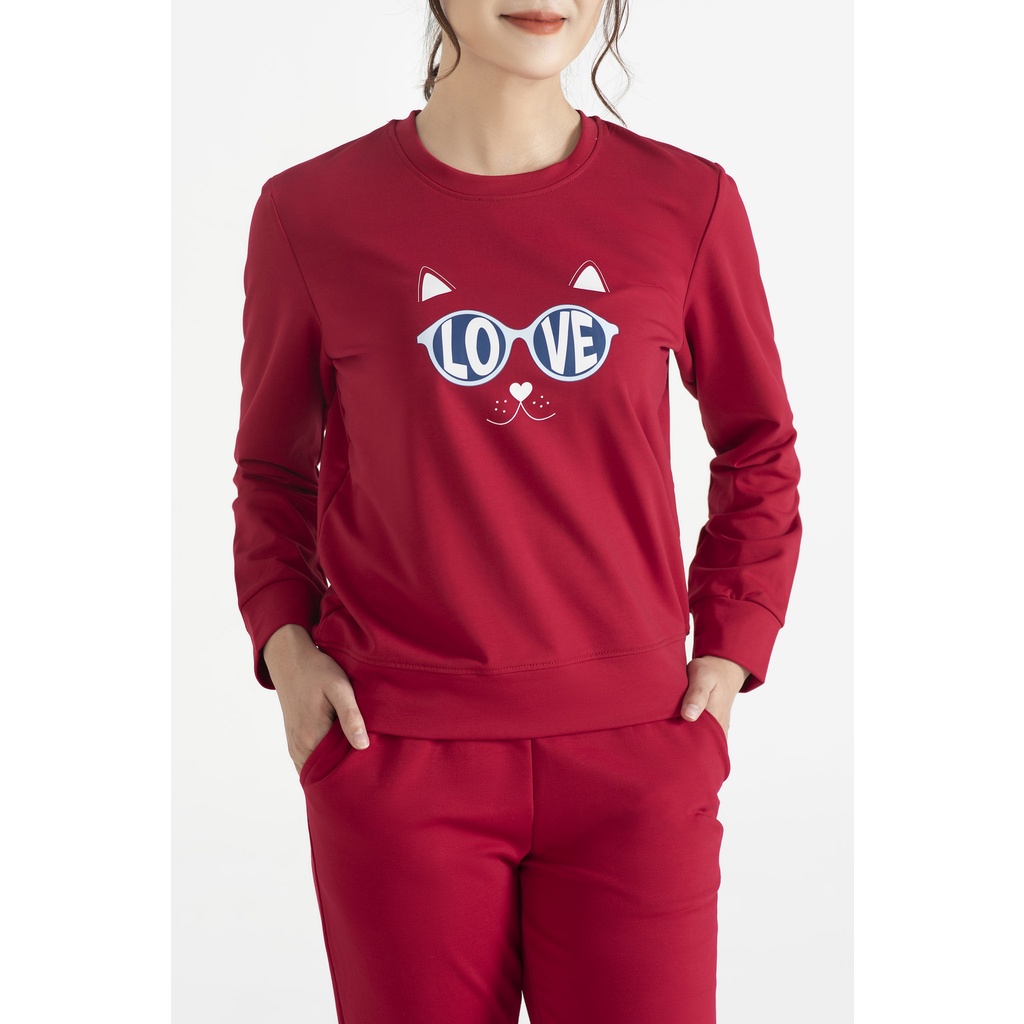 Bộ đồ nữ mặc nhà thiết kế cao cấp in hình Gemmi Fashion DB02