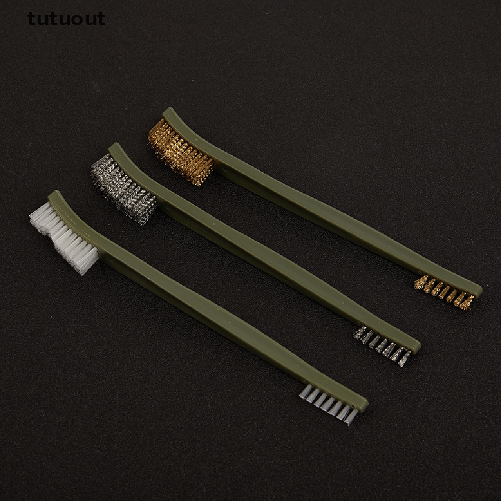 Set 3 Cọ Sợi Thép Nylon Đánh Bóng Kim Loại / Kim Loại Tiện Dụng