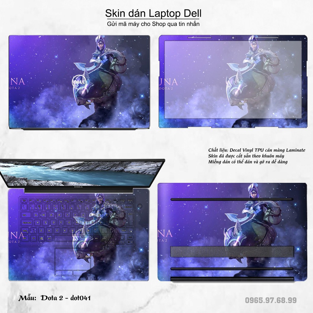 Skin dán Laptop Dell in hình Dota 2 nhiều mẫu 7 (inbox mã máy cho Shop)