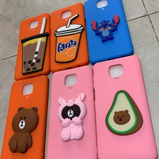 Ốp lưng Xiaomi Note 9S / Note 9 pro dẻo màu hình thú nổi kute