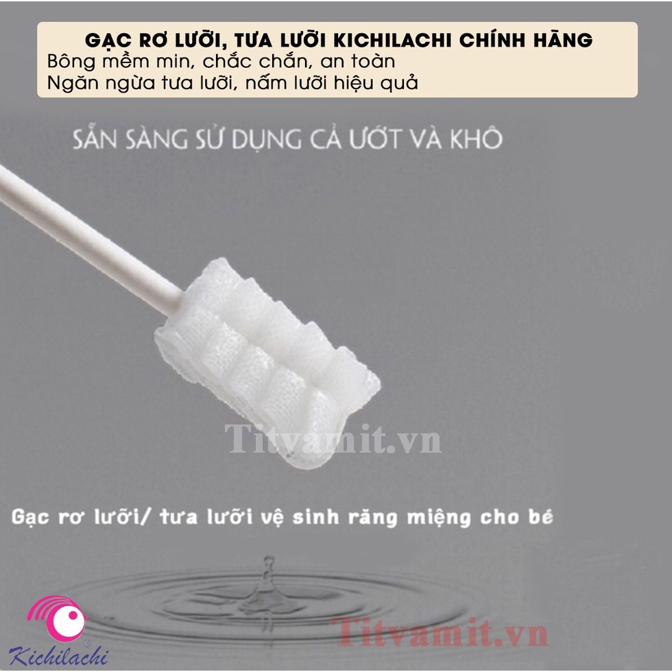 [HỘP 30 QUE] Tưa lưỡi que cho bé yêu, rơ lưỡi cho trẻ sơ sinh