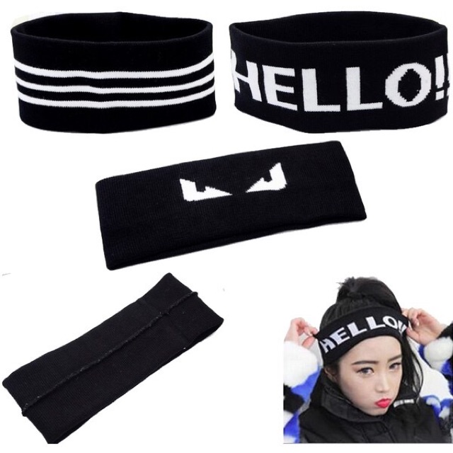 Băng đô Hàn Quốc tập luyện thể thao, nhảy hiphop headband D01