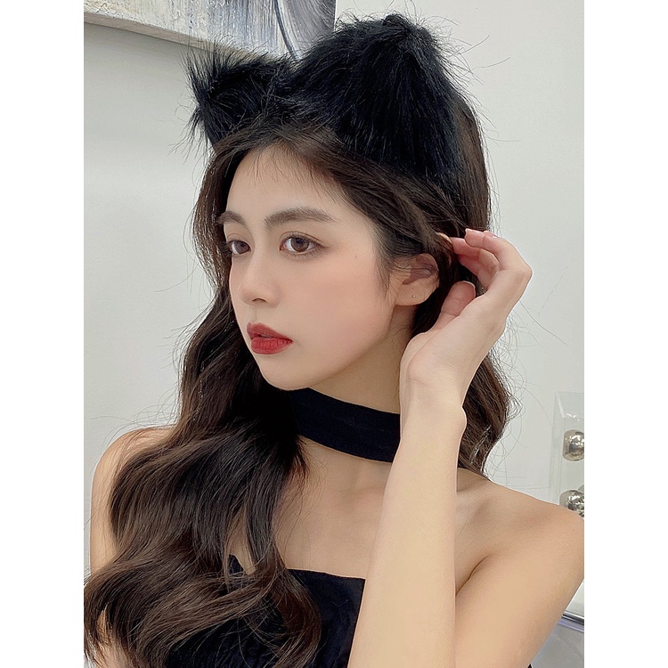 Băng Đô Hình Tai Mèo Dễ Thương Phong Cách Hàn Quốc