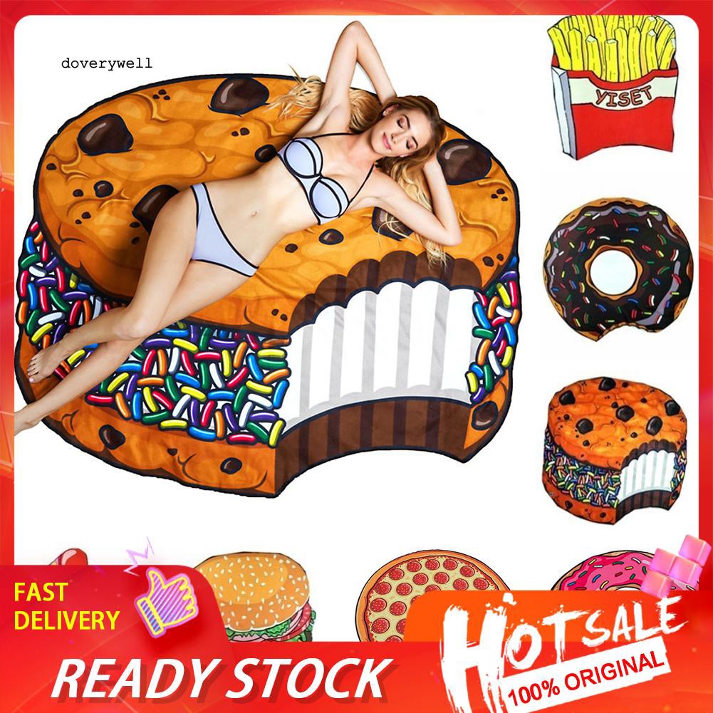 Thảm Đi Biển Hình Bánh Pizza Thời Trang