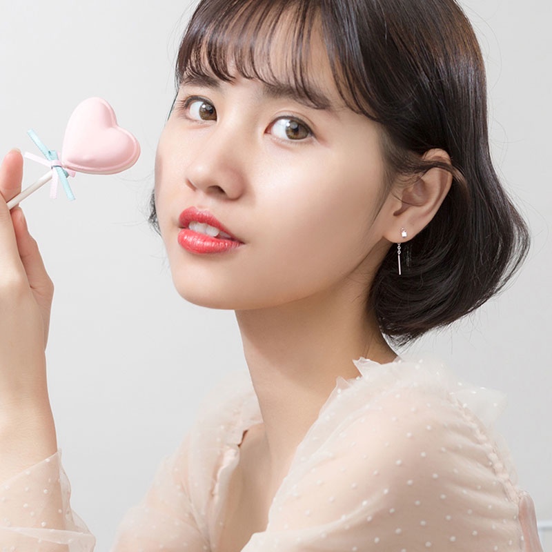 Bông Tai Mạ Bạc 925 Hình Vuông Đơn Giản Thời Trang