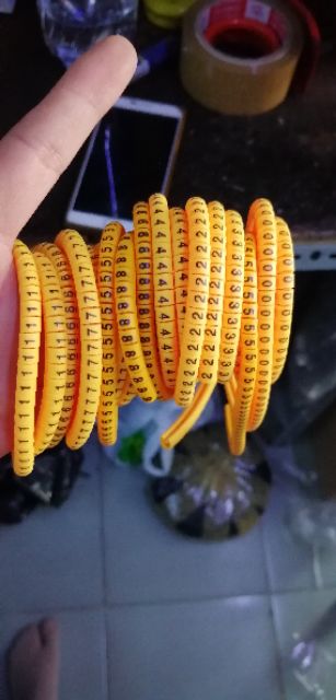 Vòng đánh số dây cáp line từ 0 đến 9