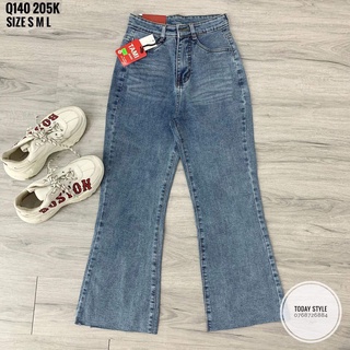 Quần jean dài nữ ống loe Q140