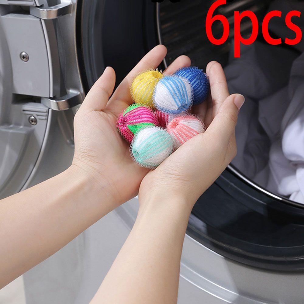 Bộ 6 Bóng Giặt Đồ Bằng Lông Xù Tiện Dụng