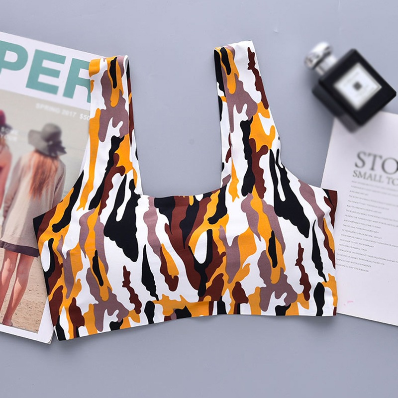 Áo Lót Dây Không Tay Hở Rốn In Họa Tiết Thời Trang Gợi Cảm Cho Nữ