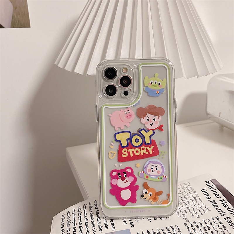 Ốp Điện Thoại Trong Suốt In Hoạt Hình Toy Story Cho iPhone 7+ 8+ 8 7 Plus 11 12 13 Pro MAX X XS MAX XR