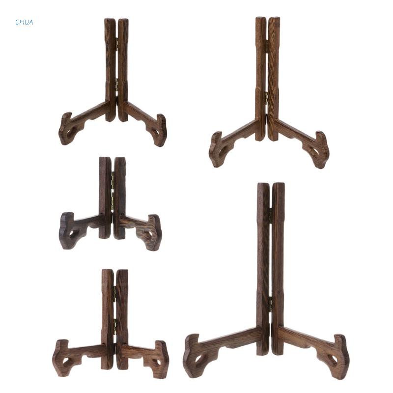 Giá Đỡ Trưng Bày Đĩa Trà Bằng Gỗ 3-7 Inch 5 Size