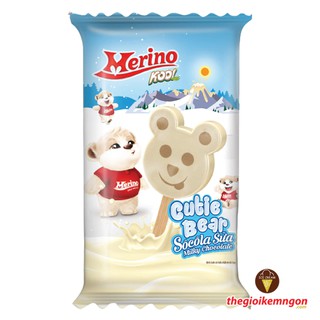 Kem gấu socola sữa Cutie Bear Merino Kool 64g