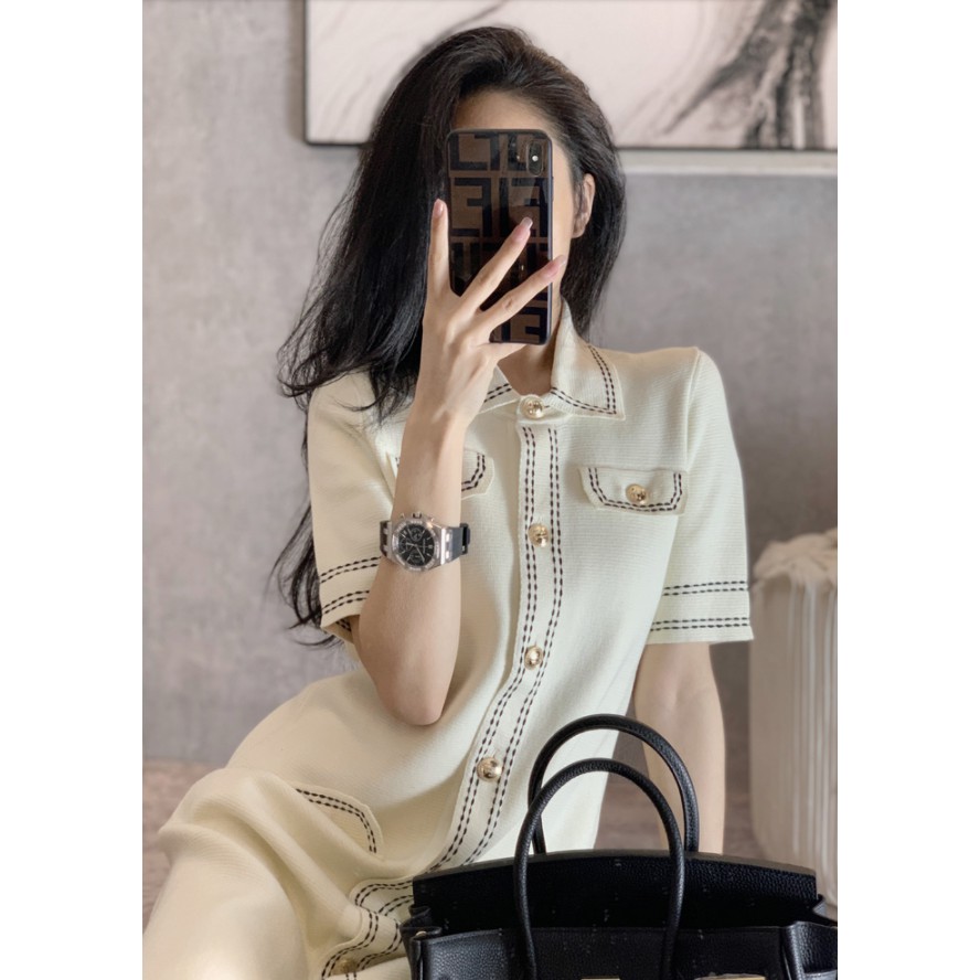 Đầm Cổ Polo Nhỏ Phong Cách Pháp Mới 2021 | BigBuy360 - bigbuy360.vn