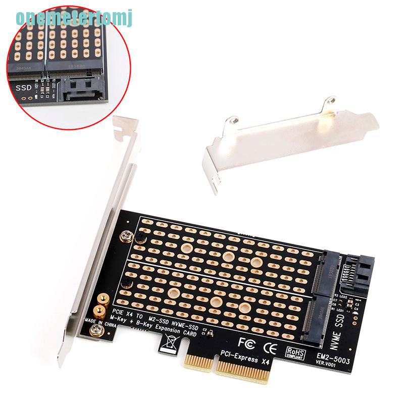 【ter】PCIE to M.2 Adapter SATA M.2 SSD PCIE Adapter NVME/M2 PCIE Adapter M Key +B Key