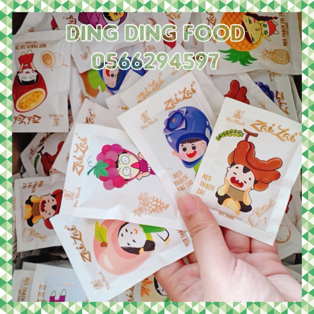 Mới - Thạch Zai Zai Đức Hạnh , Thạch Ngắn, Ăn Vặt Siêu Ngon, Thạch Trái Cây Mix, DING DING FOOD
