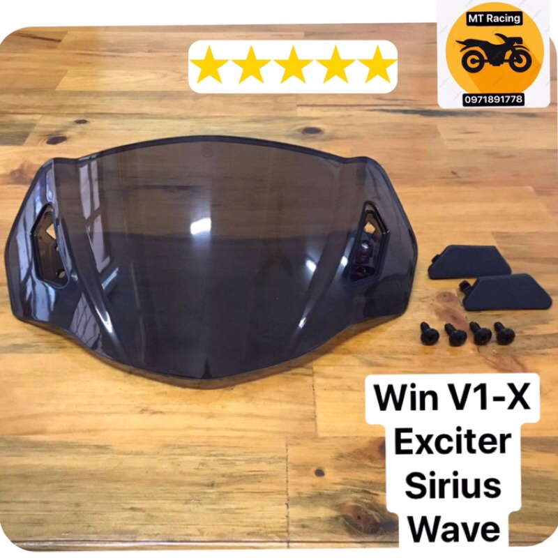 [Mã LIFEAUMAY giảm 10% tối đa 30k đơn 150k] Mão chắn gió cho Winner V1 Winner X Wave Exciter 135 , mão kiểu zhipat khói