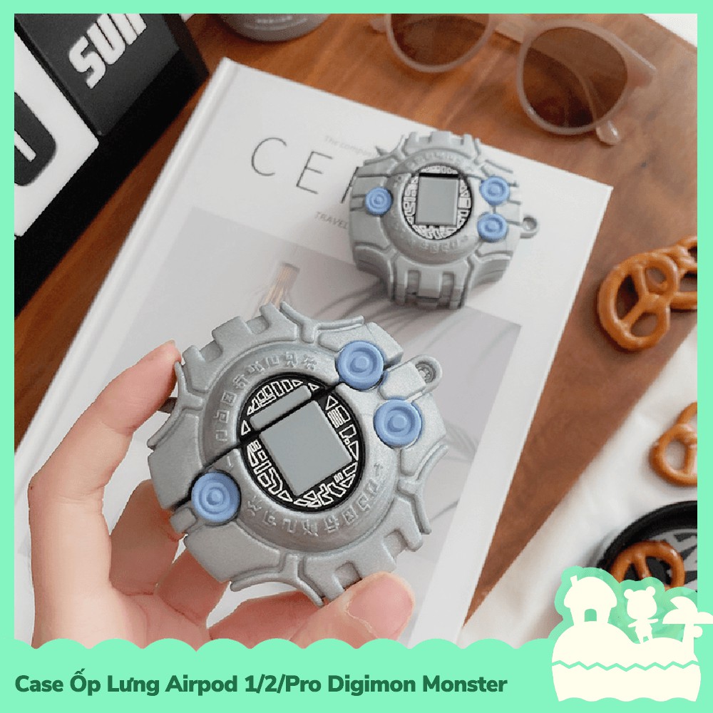 [Sẵn VN - NowShip] Case Ốp Lưng Airpod 1 / 2 / Pro Gel Silica Kiểu Dáng Máy Tiến Hóa Digimon Monster