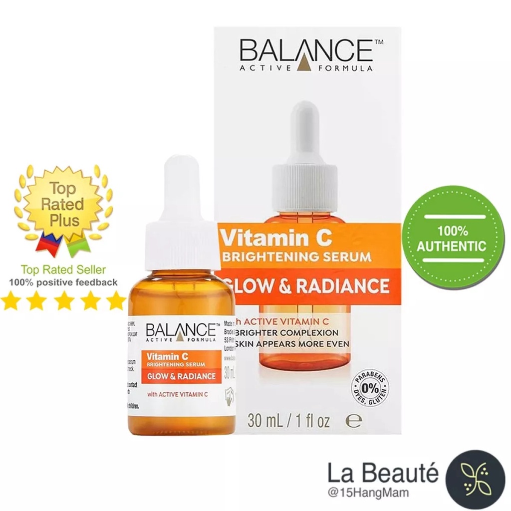 Serum Balance Vitamin C Brightening Serum Glow & Radiance-Tinh Chất VitaminC Thế Hệ Mới 30ml