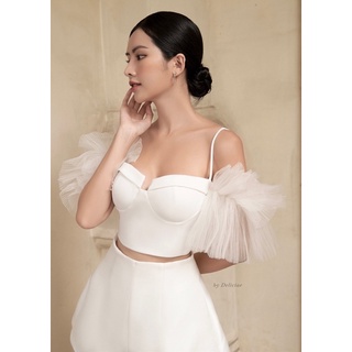 CHLOE TOP - Áo phối tay bồng