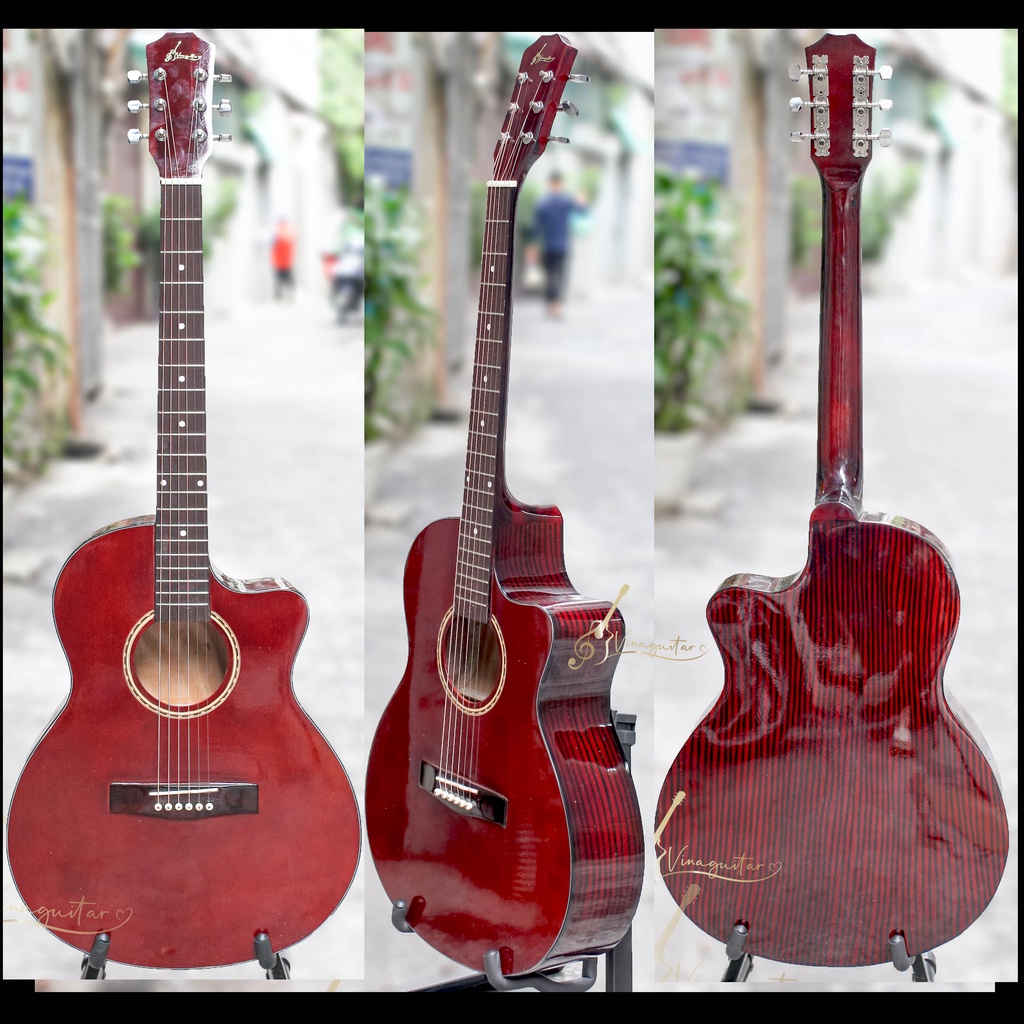 Đàn guitar acoustic classic VG-SPEM mặt gỗ thịt có ty chỉnh cần-  guitar acoustic giá rẻ chính hãng chơi lâu dài ok