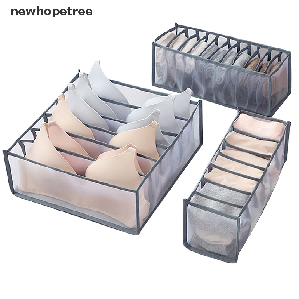 newhopetree Underwear Bra Organizer Storage Box Drawer Closet Organizers Divider Boxes OIK