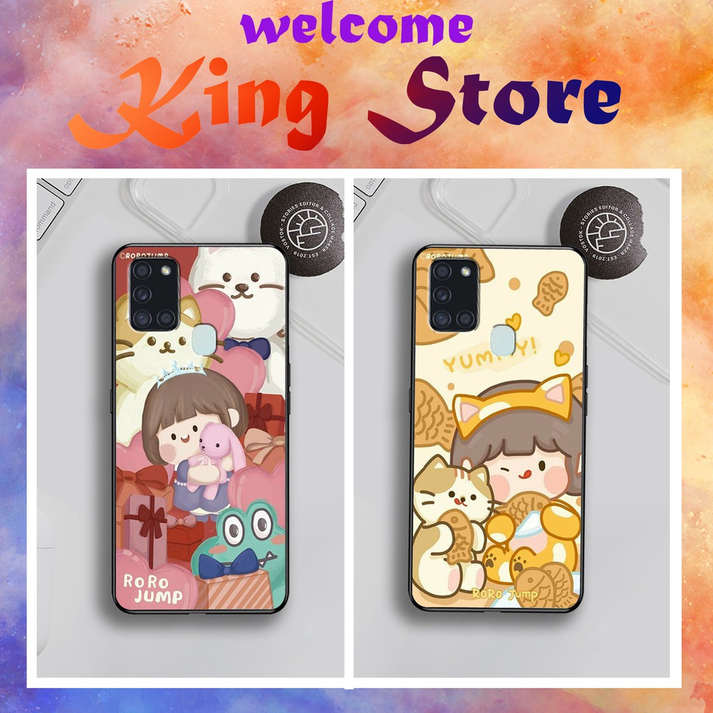 Ốp lưng Samsung A11/A21/A21S  in hình cô bé trà sữa  siêu đẹp, độc, lạ_KINGSTORE.HN_Ốp SS A11/A21/A21S