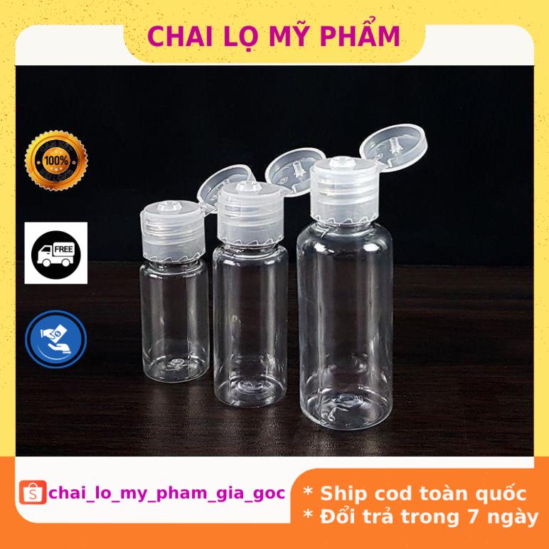 Chai Chiết Mĩ Phẩm ❤ GIÁ TỐT NHẤT ❤ [10ml,20ml,30ml] Chai lọ nhựa pet nắp bật chiết mỹ phẩm , phụ kiện du lịch