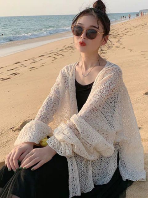 Khoác ren mỏng siêu xinh