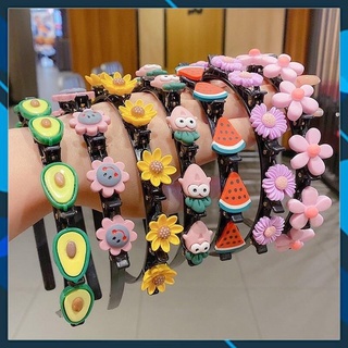 Bờm kẹp tóc hàn quốc cho bé gái có đính hoa quả siêu cute hot nhất
