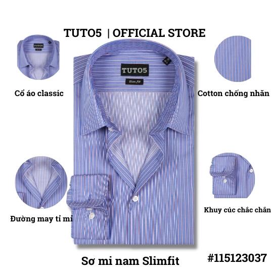 Áo sơ mi nam dài tay công sở kẻ sọc TUTO5 thời trang cao cấp chất đẹp Slimfit Shirt kháng khuẩn khử mùi tốt, ít nhăn.