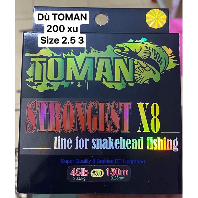 Dây PE TOMAN Chính Hãng 100%