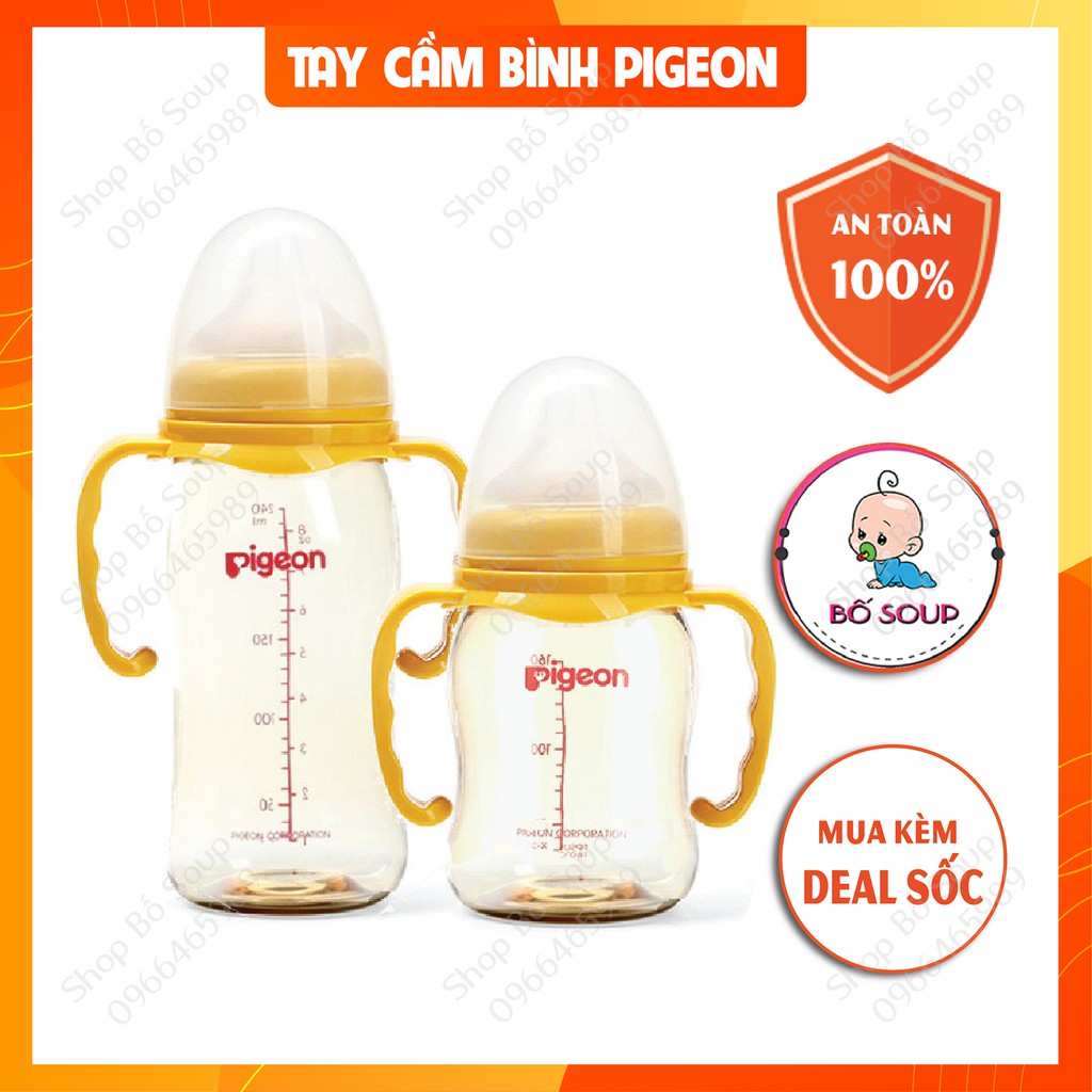 Tay Cầm Bình Sữa Dùng Được Cho Bình Pigeon Cổ Rộng