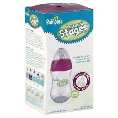 Bình Pampers Natural Stages 266ml cho trẻ 3 tháng tuổi trở lên - undefined
