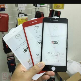 Miếng dán kính cường lực Full màn 5D xịn cho Iphone 7 Plus