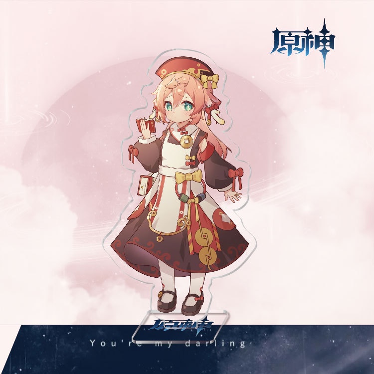 Mô hình Standee nhân vật Genshin Impact trong trang phục hầu gái