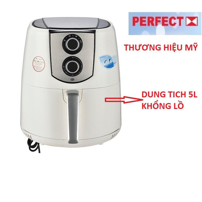 Nồi chiên không dầu điều khiển cơ Perfect 5 lít GLA-768 - Hàng chính hãng