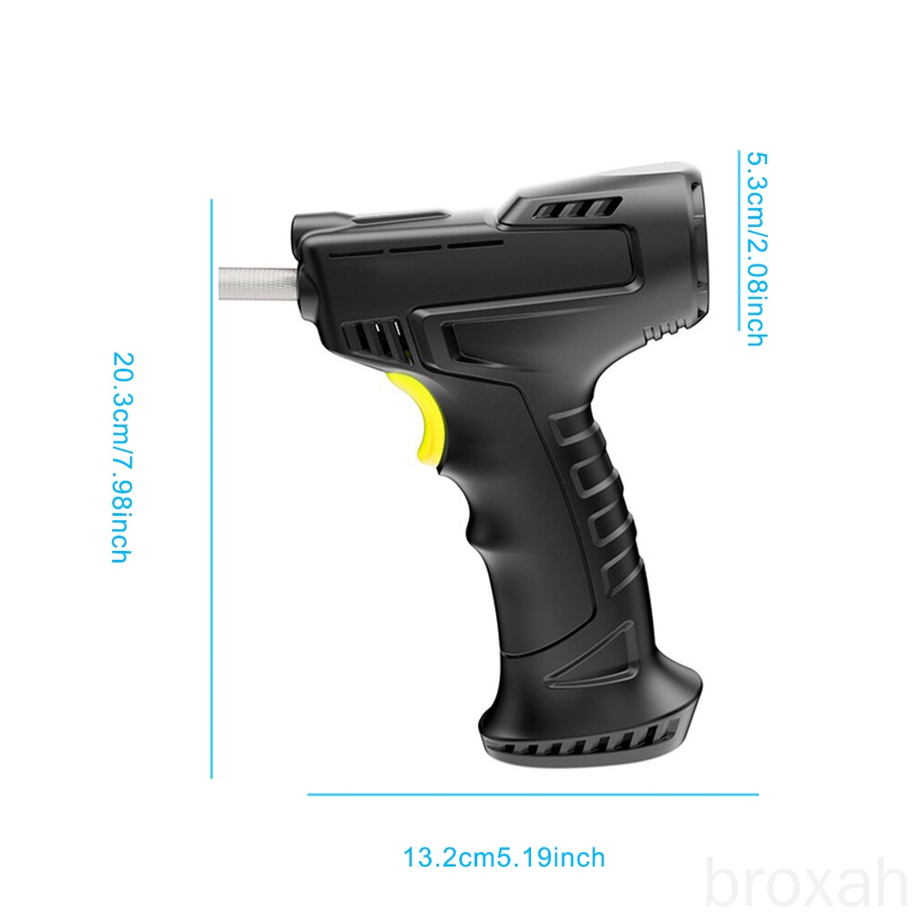 Máy bơm hơi lốp xe cầm tay 120W kèm 3 vòi phun/ và dây cáp