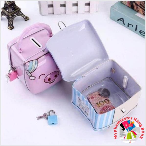 Két đựng tiền hình con heo cu te đáng yêu có khoá