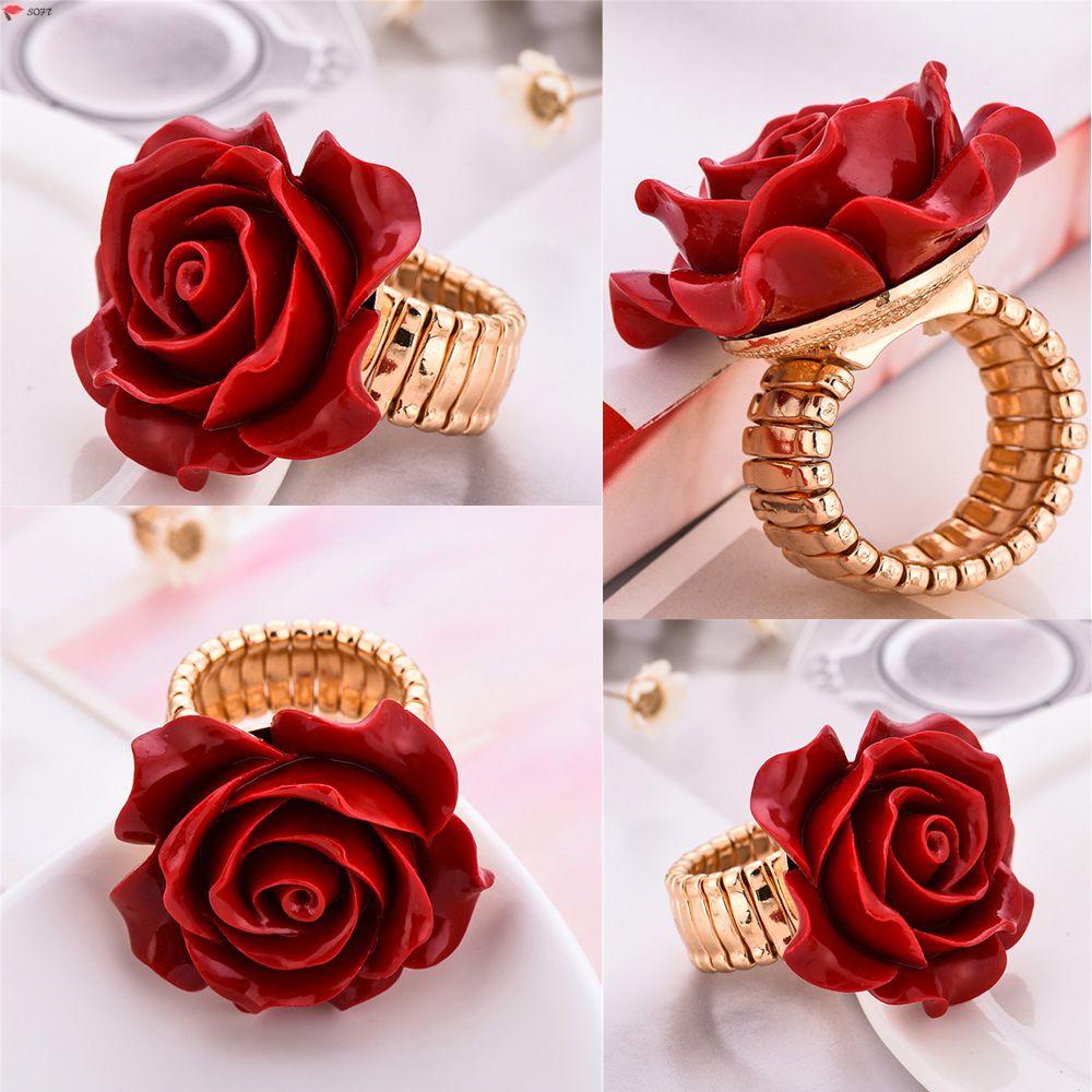 Nhẫn hoa hồng thiết kế độc đáo ấn tượng