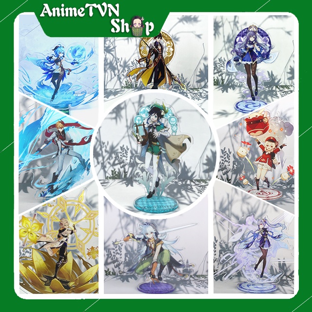 Tượng Mica Standee nhân vật Game Genshin Impact (Hơn 40 mẫu nhân vật) - Nhựa Cứng Acrylic In nhiều chi tiết sắc nét