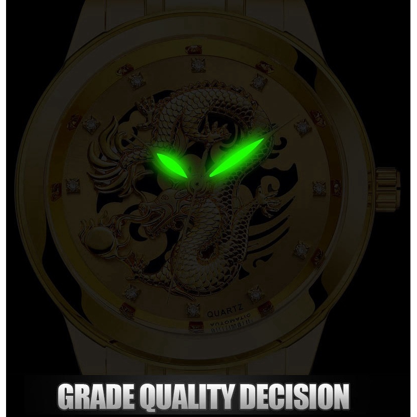 Đồng hồ thạch anh chất liệu thép không gỉ mạ vàng BOSCK | BigBuy360 - bigbuy360.vn
