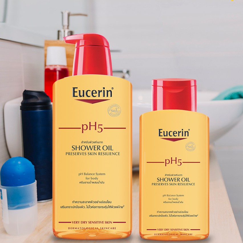 Eucerin pH5 Shower Oil: Dầu Tắm Da Rất Khô & Nhạy Cảm (200 ml)