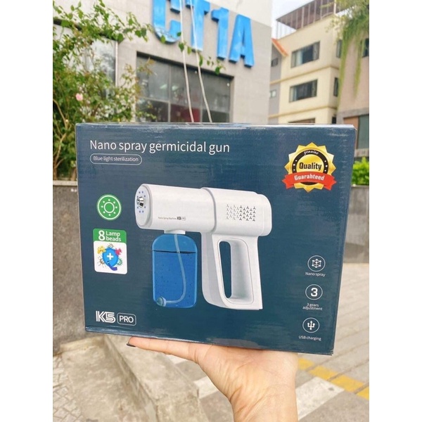 Máy xịt khuẩn, khử khuẩn Nano K5 Led 2 tốc độ