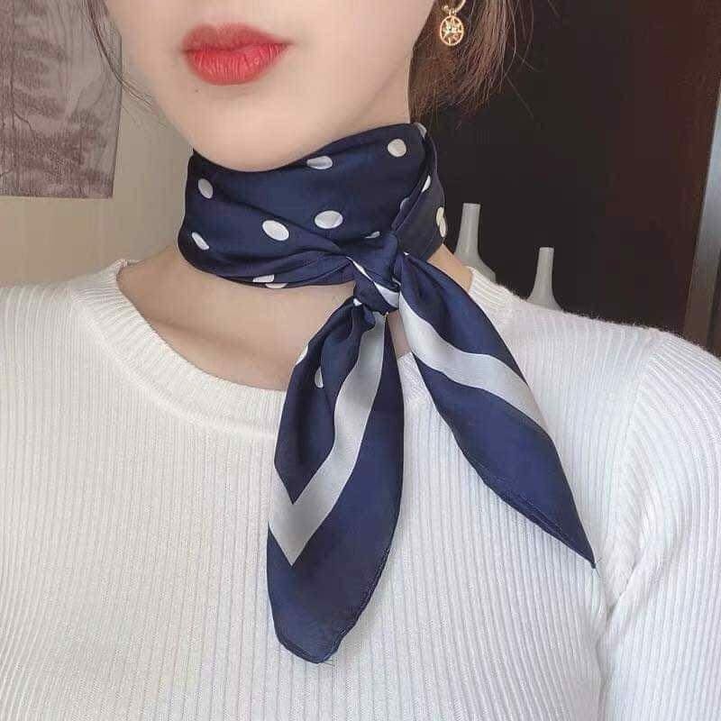 Khăn bandana quấn làm áo Blackpink cao cấp 70 70x70cm turban lụa vuông quàng cổ quấn tóc nữ đẹp