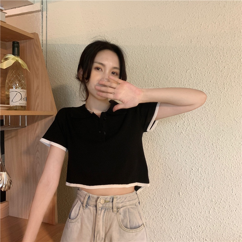 Áo thun polo ZHELIHANGFEI tay ngắn thời trang mùa hè 2022 mới cho nữ