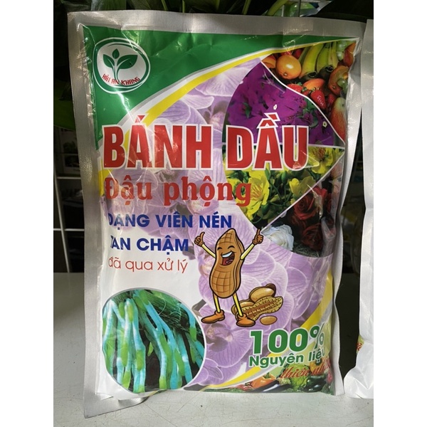 Phân bánh dầu đậu phộng viên nén bịch 1kg