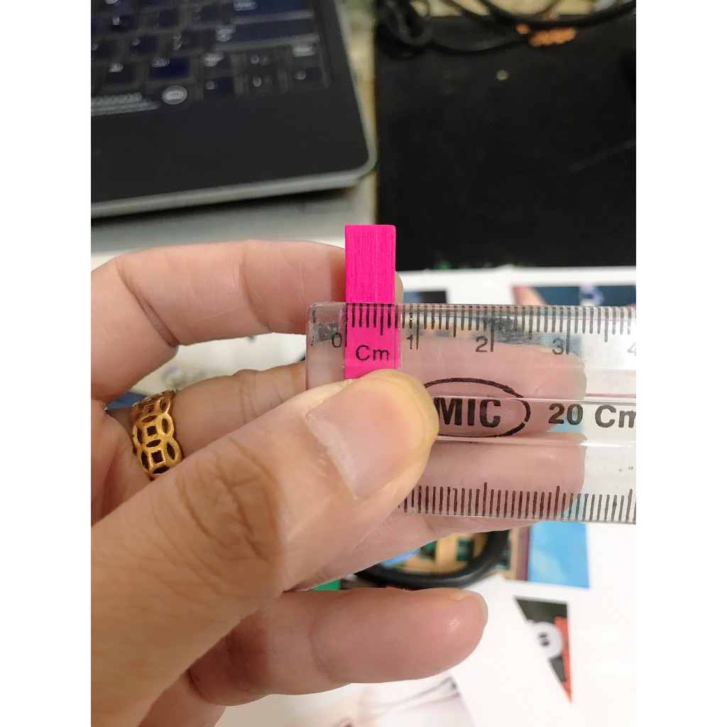 Kẹp gỗ cỡ 3,5cm treo ảnh (Combo 300c -500c)