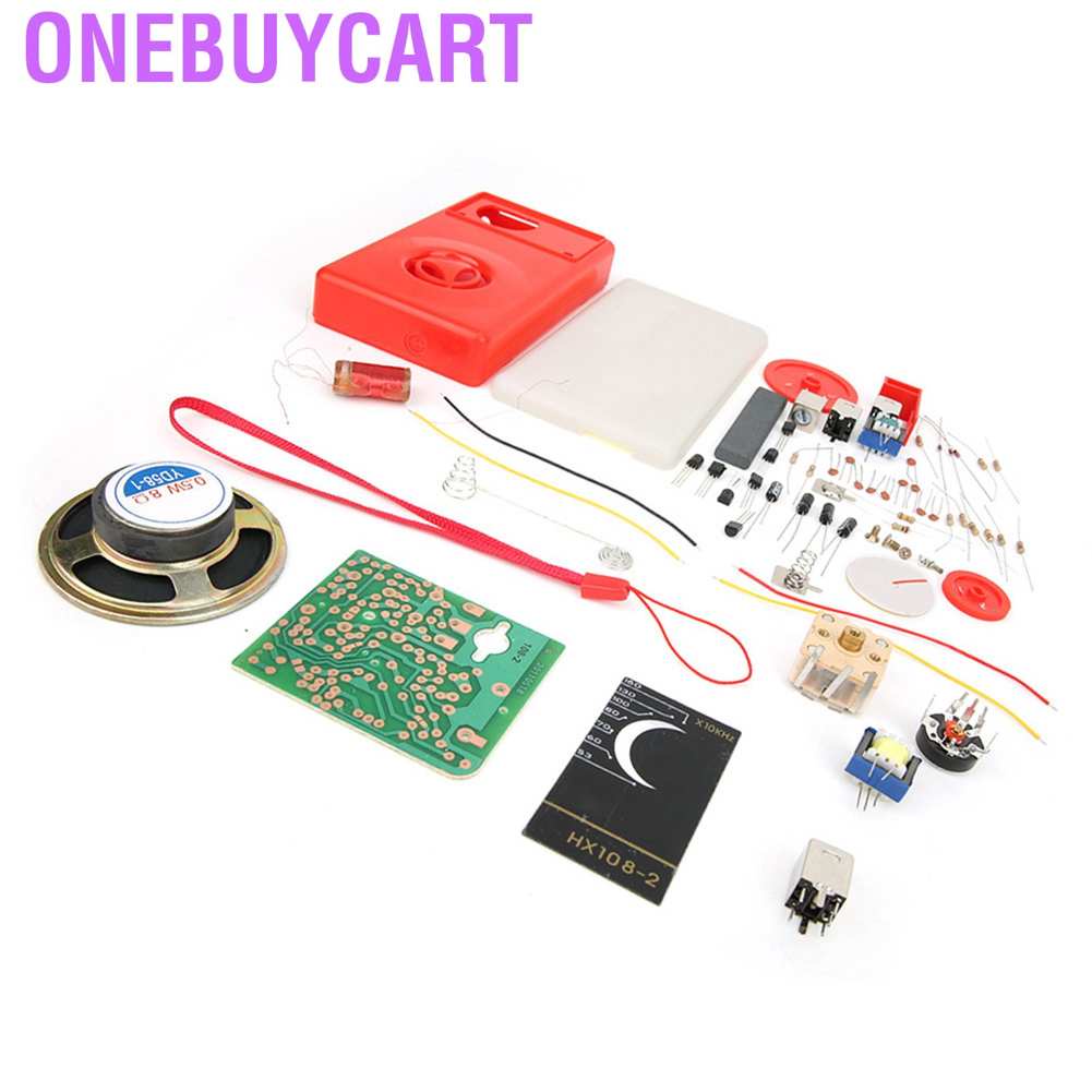 Onebuycart HX108-2 7 Tube Radio Electronic DIY Kit Learning Set Parts